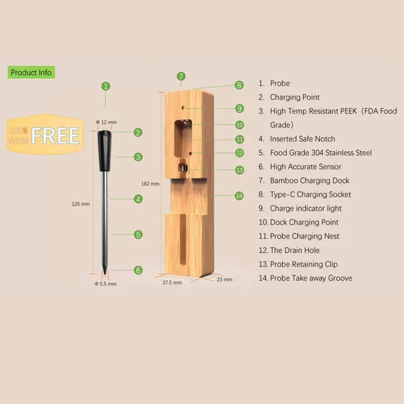 Bluetooth Meat Thermometer